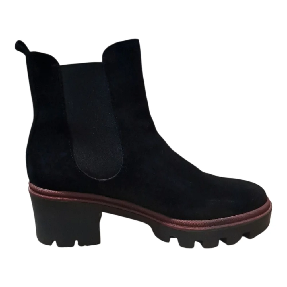 Antonio de Faria Black Suede Chelsea Boots – EU 39 / US 8 – Portugal Made - Picture 8 of 16